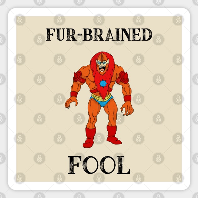 Beast Man - Fur-brained Fool, MOTU, He Man Sticker by Milky Milky